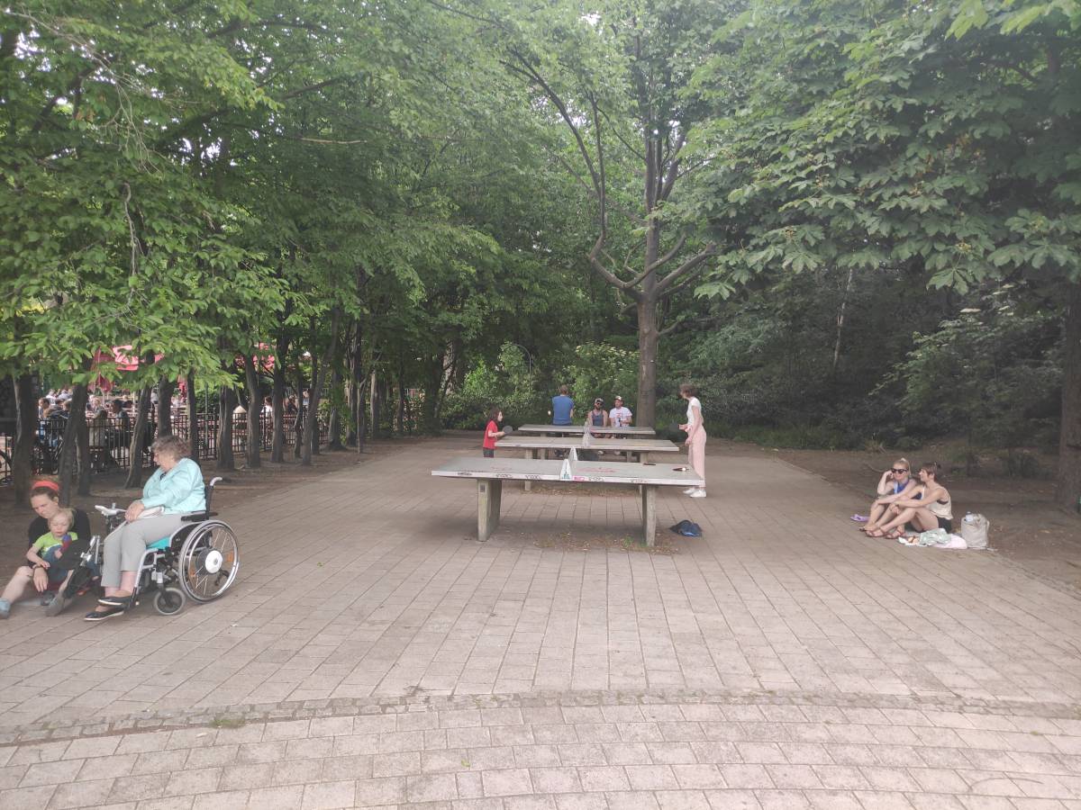 Tischtennis bei Volkspark Friedrichshain