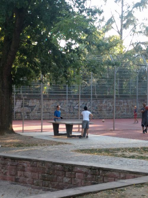 Tischtennis bei Obermainanlage