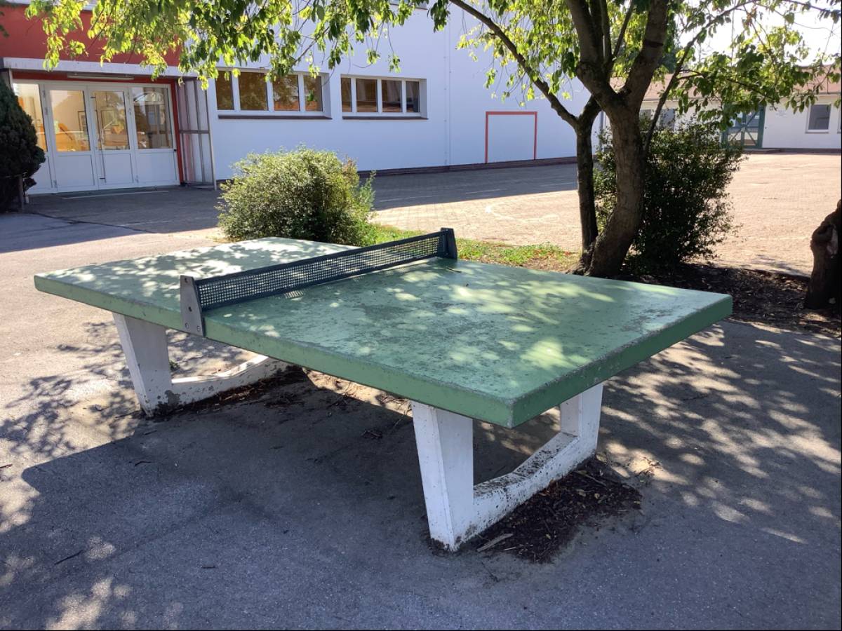 Tischtennis bei Tischtennisplatte #17116