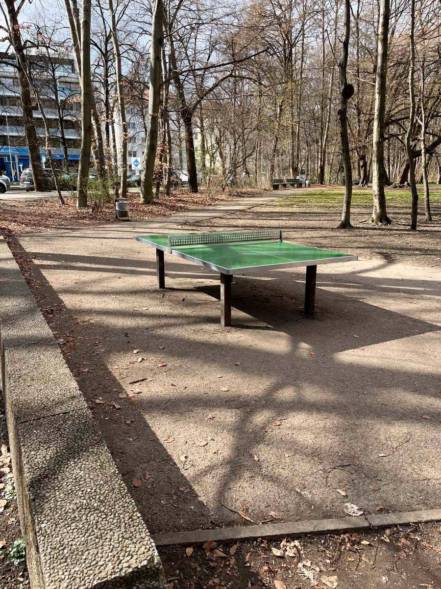 Tischtennis bei Nymphenburger Straße