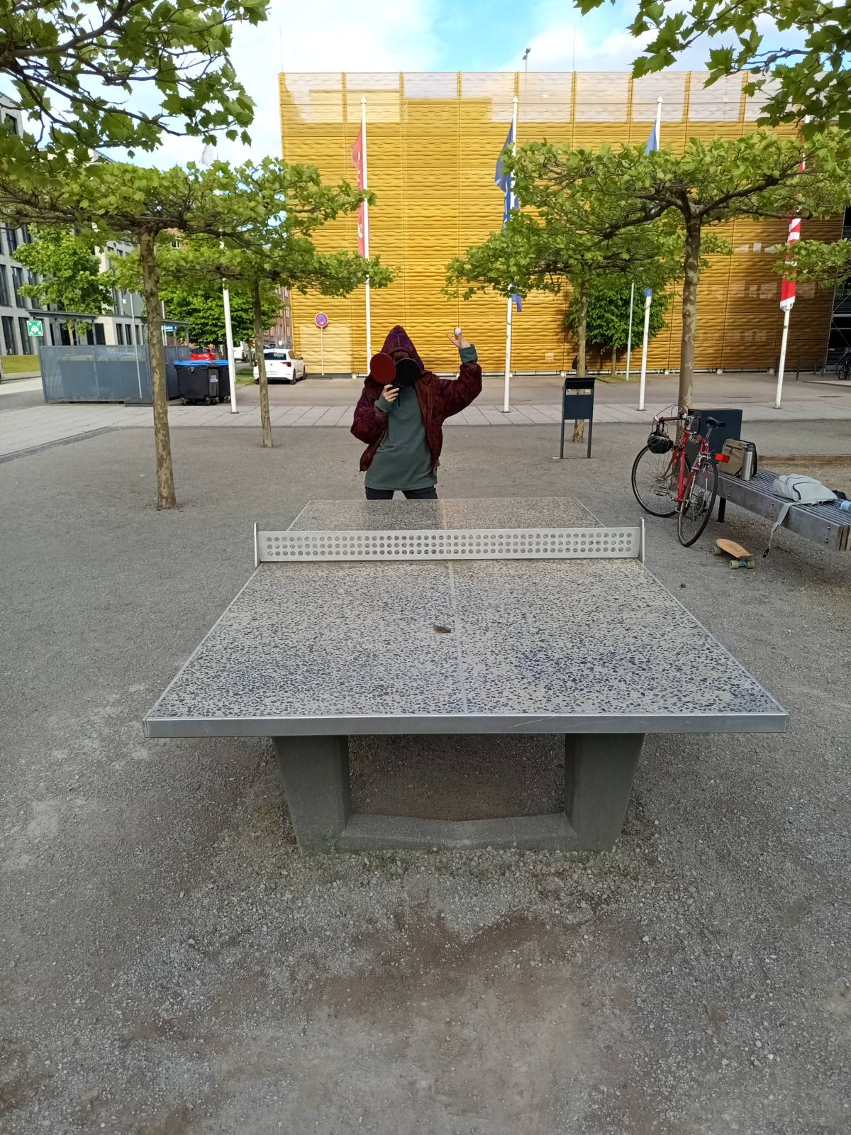 Tischtennis bei Tischtennisplatte #26716