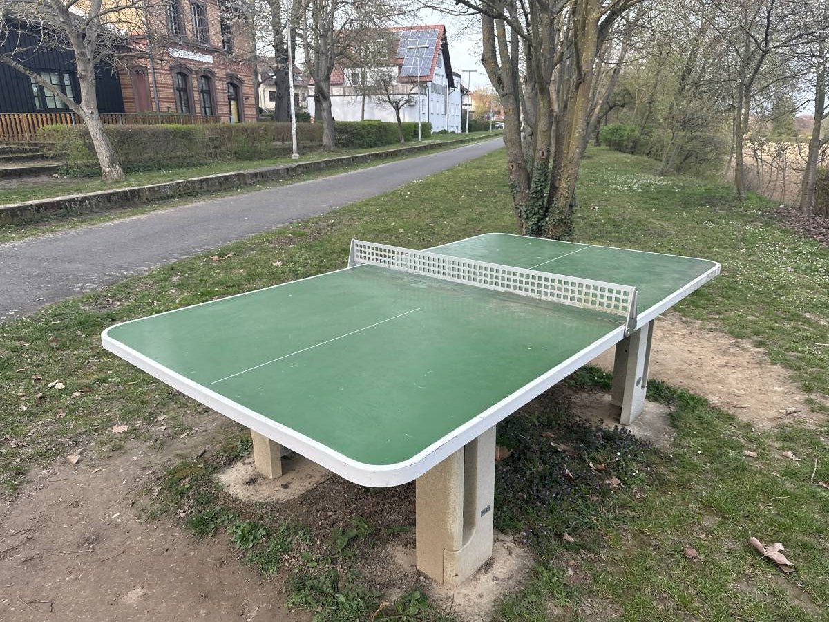 Tischtennis bei ehem. Bahnstrecke Bodenheim–Alzey