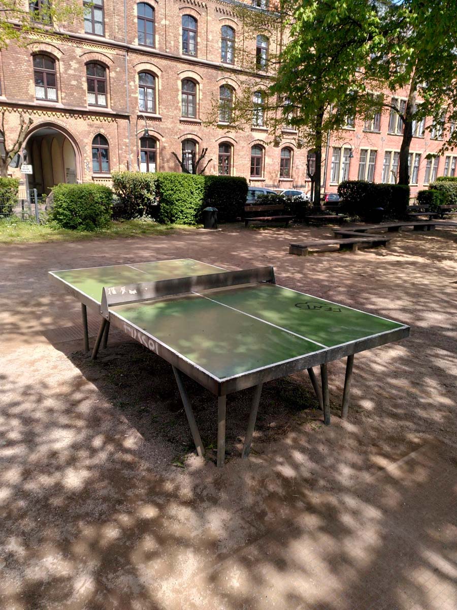 Tischtennis bei Buschgasse 16