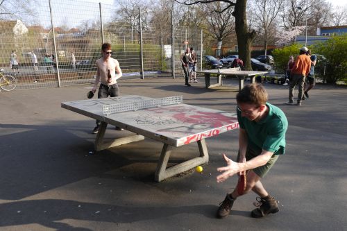 Tischtennis bei Hasenheide