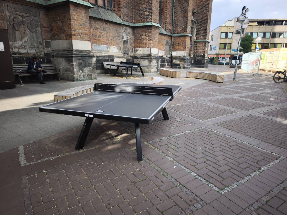 Tischtennis bei Markt