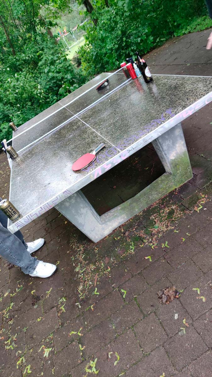 Tischtennis bei Anne-Frank-Straße