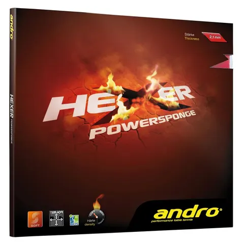 andro Belag Hexer Powersponge rot 1,7 mm