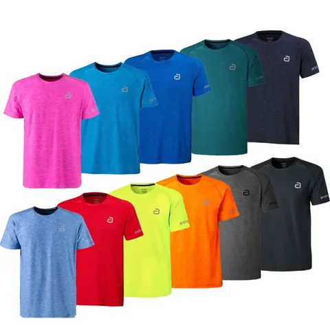 andro T-Shirt Melange Alpha rot M