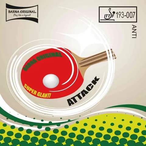Barna Belag Super Glanti Attack rot 1,9 mm