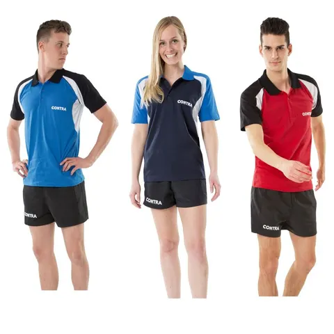 CONTRA Hemd Match royal/schwarz XS