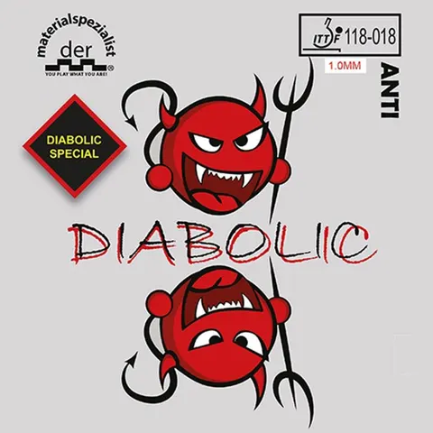 der materialspezialist Belag Diabolic Special rot 1,6 mm