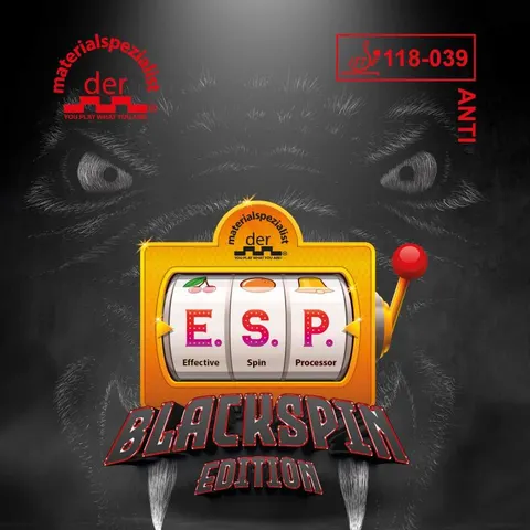 der materialspezialist Belag E.S.P. BlackSpin Edition schwarz 0,6 mm