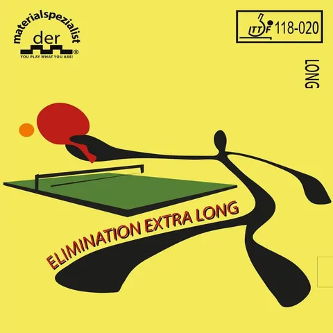 der materialspezialist Belag Elimination Extra Long rot OX