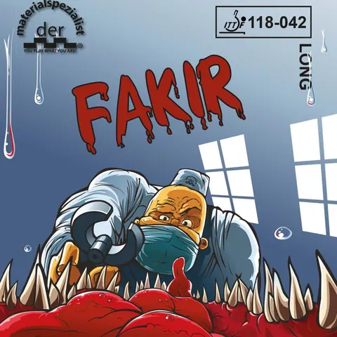 der materialspezialist Belag Fakir rot 1,0 mm