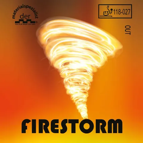 der materialspezialist Belag Firestorm rot 1,5 mm