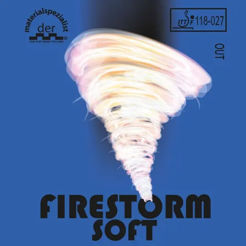 der materialspezialist Belag Firestorm Soft rot 1,5 mm