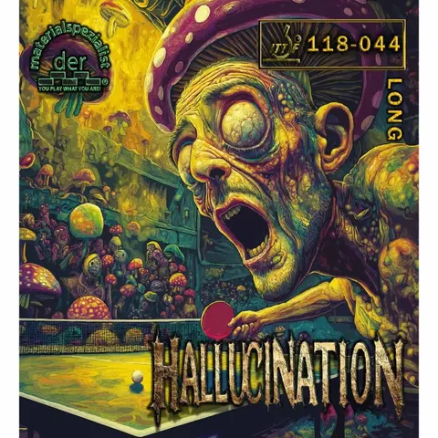 der materialspezialist Belag Hallucination rot OX