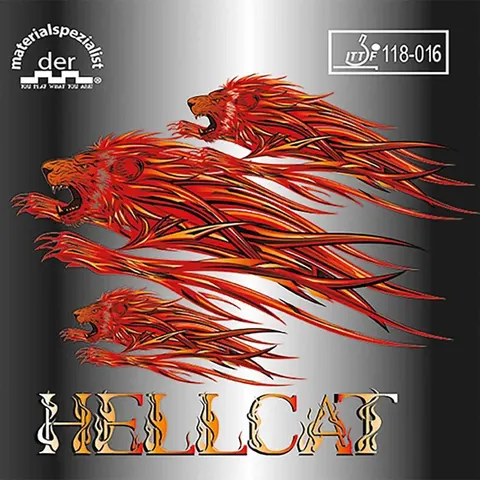 der materialspezialist Belag Hellcat rot 1,5 mm