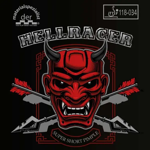 der materialspezialist Belag Hellracer rot 1,8 mm