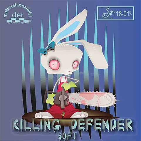 der materialspezialist Belag Killing Defender Soft schwarz 1,6 mm