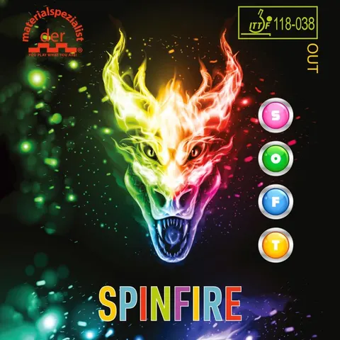 der materialspezialist Belag Spinfire Soft rot 2,1 mm