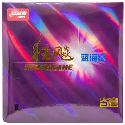 DHS Belag Hurricane 3 Provincial 39° Blue Sponge schwarz 2,1 mm