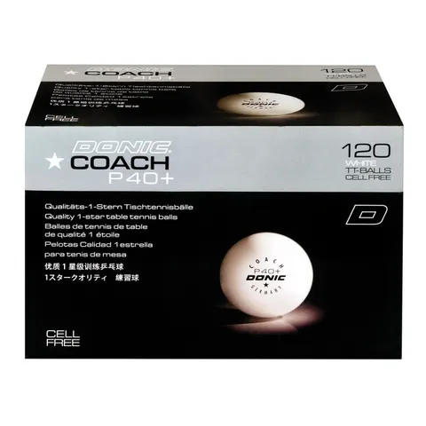 Donic Ball Coach P40+ 1-Stern 120er weiß