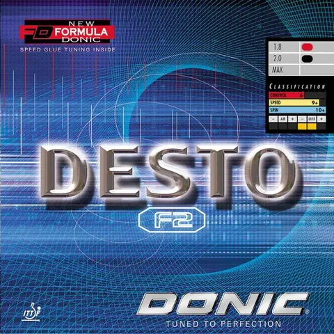 Donic Belag Desto F2 rot 1,8 mm
