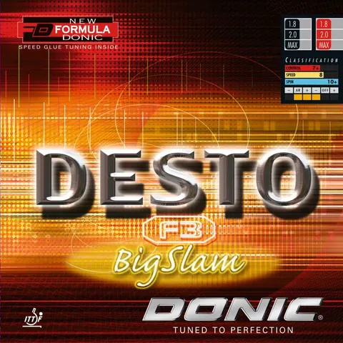 Donic Belag Desto F3 BigSlam rot 1,8 mm