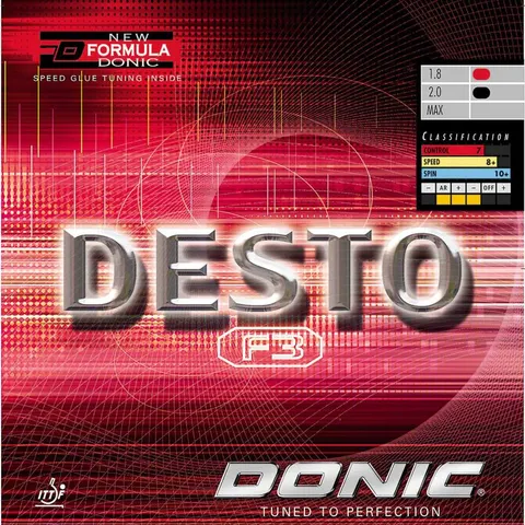 Donic Belag Desto F3 rot 1,8 mm
