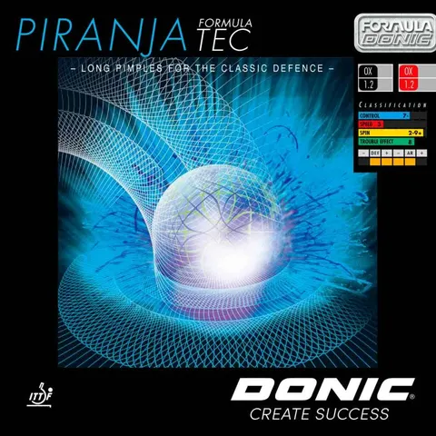 Donic Belag Piranja Formula Tec rot OX