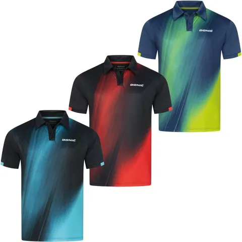 Donic Poloshirt Fire marine/lime XXS
