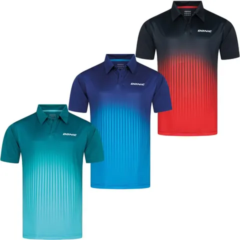 Donic Poloshirt Nuvon grün/hellblau XXS