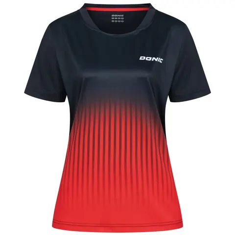 Donic Shirt Nuvon Lady schwarz/rot XXS