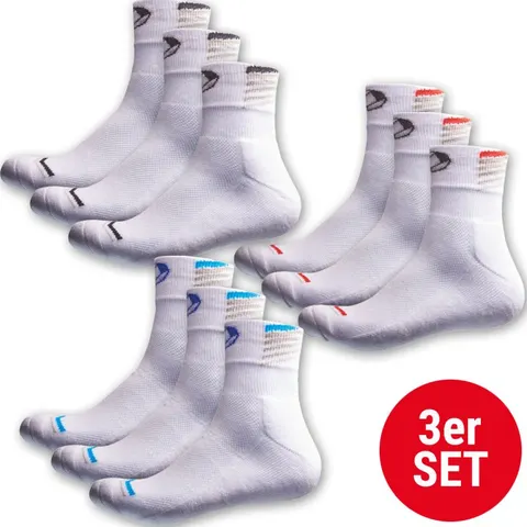 Donic Socke Siena 3er Set weiß/blau junior
