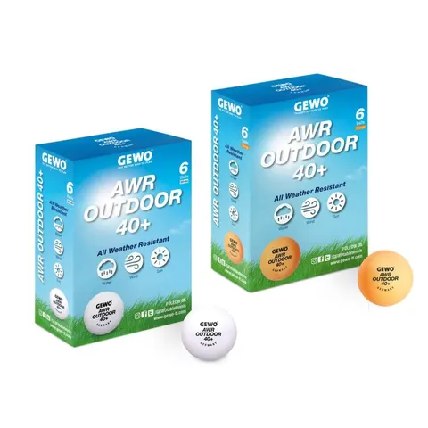 GEWO Ball AWR Outdoor 40+ 6er weiß
