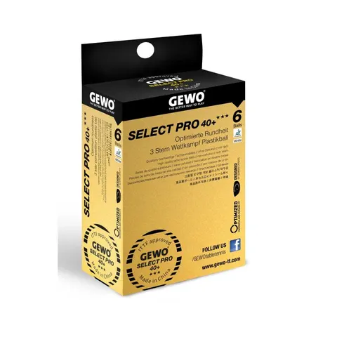 GEWO Ball Select Pro 40+ *** 6er weiß