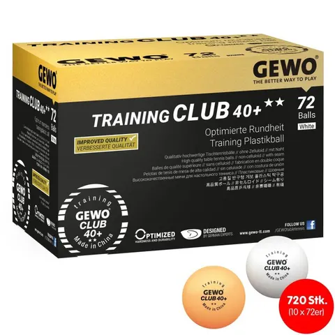 GEWO Ball Training Club 40+ ** 10x 72er Karton weiß