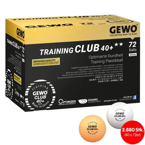 GEWO Ball Training Club 40+ ** 40x 72er Karton weiß