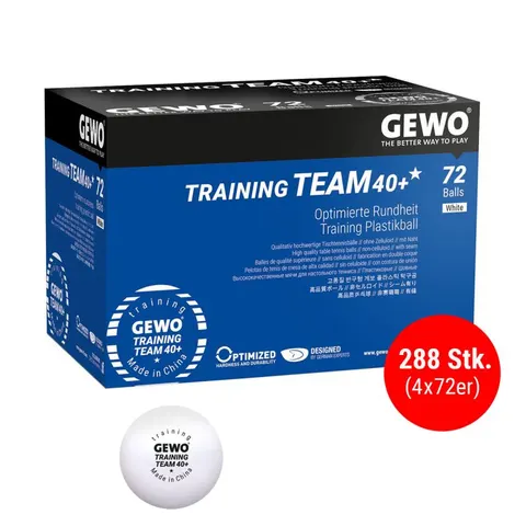GEWO Ball Training Team 40+ * 72er - Set (4 Stück) weiß