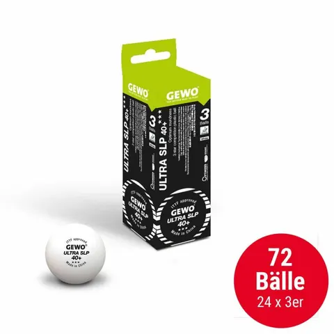 GEWO Ball Ultra SLP 40+ *** 24 x 3er weiß