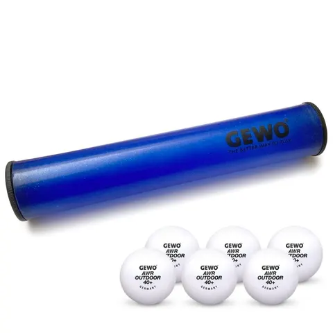 GEWO Ballbox mit 6x GEWO AWR Outdoor weiß