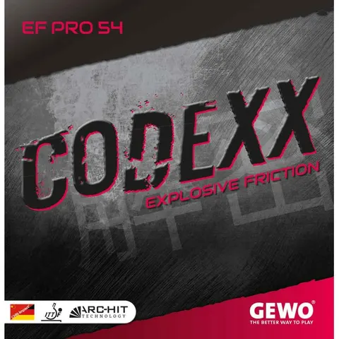 GEWO Belag Codexx EF Pro 54 rot 2,2 mm
