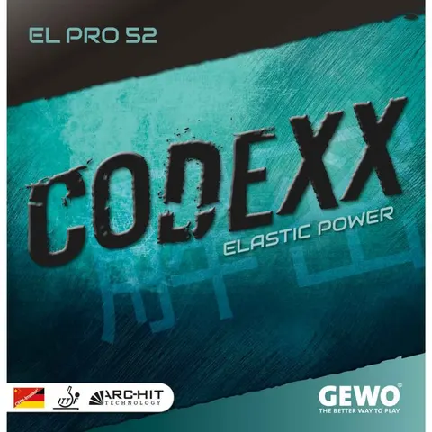 GEWO Belag Codexx EL Pro 52 rot 2,0 mm