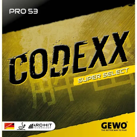 GEWO Belag Codexx Pro 53 SuperSelect rot 2,3 mm