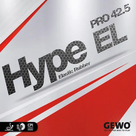 GEWO Belag Hype EL Pro 42.5 rot 1,9 mm