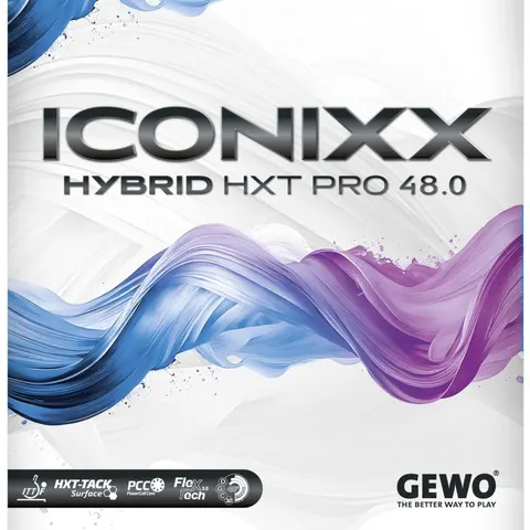 GEWO Belag Iconixx Hybrid HXT Pro 48.0 rot 2,0 mm