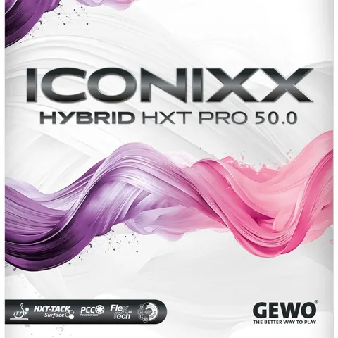 GEWO Belag Iconixx Hybrid HXT Pro 50.0 rot 2,0 mm