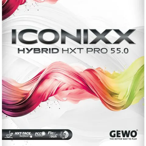 GEWO Belag Iconixx Hybrid HXT Pro 55.0 rot 2,0 mm