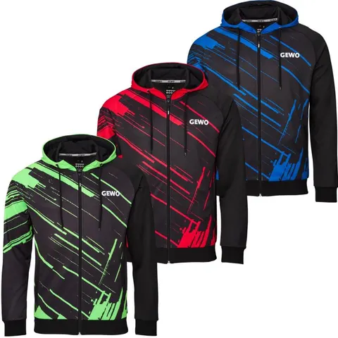 GEWO Hoodie Atani schwarz/rot XXXS